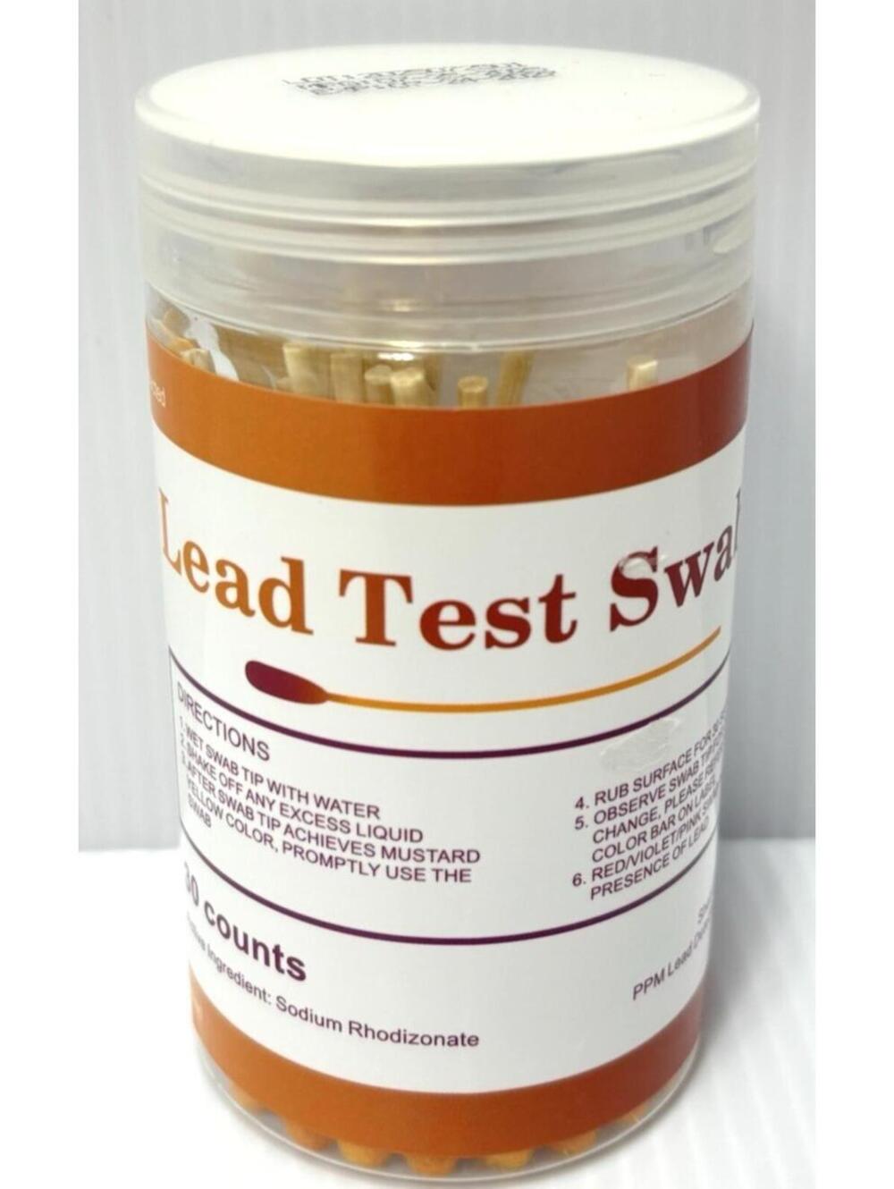 Lead Test Swabs Container Sodium Rhodizonate Surface Detection New Open Seal